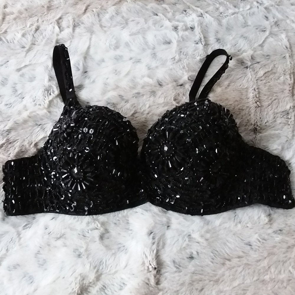 NWOT Beaded Bra Top sz.32B
